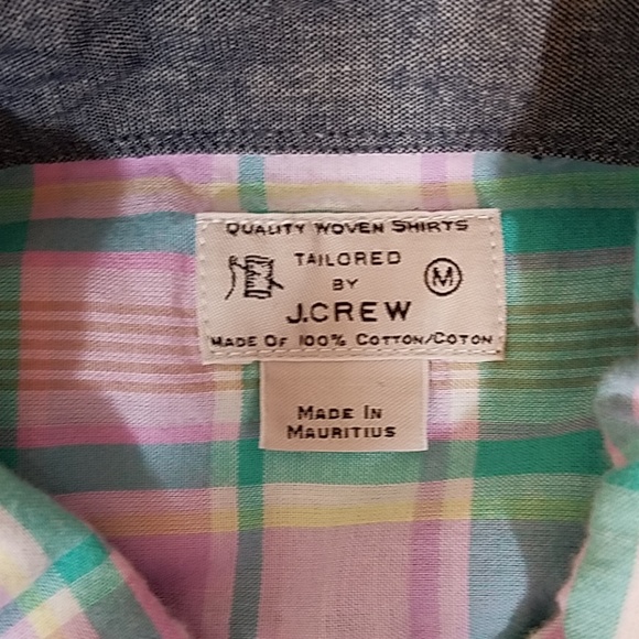 J. Crew Plaid Button Down Sz Med - Picture 2 of 5